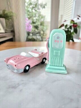 Vintage Salt and Pepper Shakers | Convertible and Gas Pump